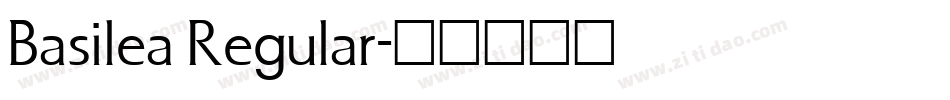 Basilea Regular字体转换